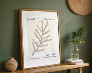 Fern Branch Cutout Plakat - 21 x 29.7 cm (A4) - Nellastore
