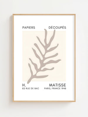 Fern Branch Cutout Plakat - 21 x 29.7 cm (A4) - Nellastore