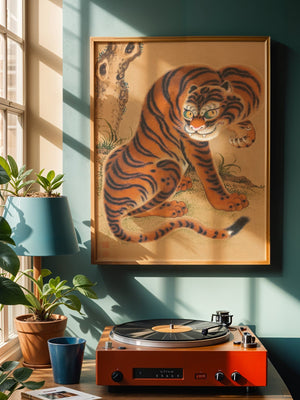 Ferocious Tiger Plakat - 21 x 29.7 cm (A4) - Nellastore