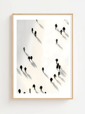 Figures In The Snow Plakat - 21 x 29.7 cm (A4) - Nellastore
