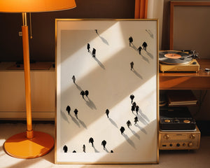 Figures In The Snow Plakat - 21 x 29.7 cm (A4) - Nellastore