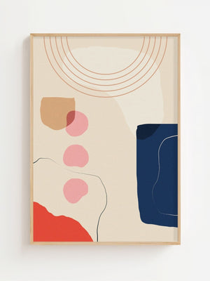 Floating Forms Plakat - 21 x 29.7 cm - Nellastore