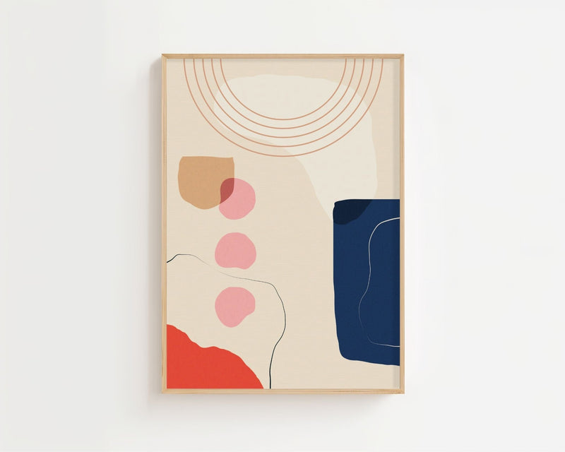 Floating Forms Plakat - 21 x 29.7 cm - Nellastore