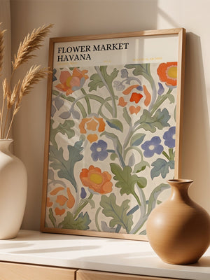 Floral Meadow Plakat - 21 x 29.7 cm (A4) - Nellastore