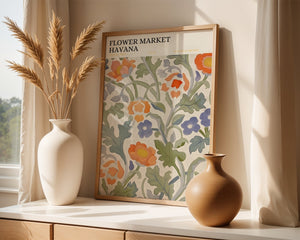 Floral Meadow Plakat - 21 x 29.7 cm (A4) - Nellastore