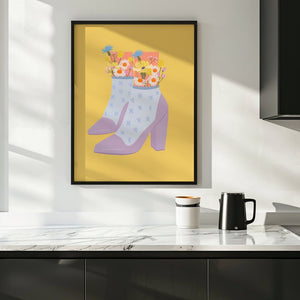 Flower Heels Plakat - 21 x 29.7 cm - Nellastore