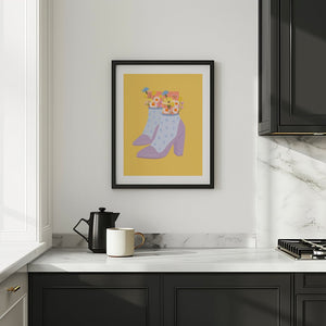 Flower Heels Plakat - 21 x 29.7 cm - Nellastore