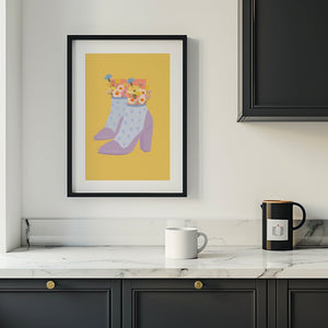 Flower Heels Plakat - 21 x 29.7 cm - Nellastore