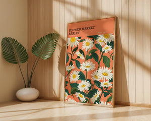 Flower Market Berlin Plakat - 21 x 29.7 cm (A4) - Nellastore