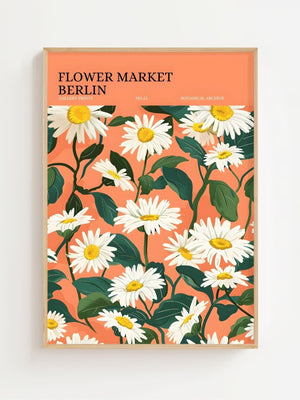 Flower Market Berlin Plakat - 21 x 29.7 cm (A4) - Nellastore