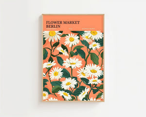 Flower Market Berlin Plakat - 21 x 29.7 cm (A4) - Nellastore