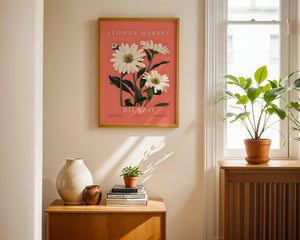 Flower Market Bilbao Plakat - 21 x 29.7 cm (A4) - Nellastore
