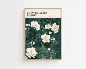 Flower Market Boston Plakat - 21 x 29.7 cm (A4) - Nellastore