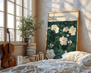 Flower Market Boston Plakat - 21 x 29.7 cm (A4) - Nellastore
