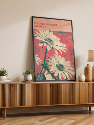 Flower Market Madrid Plakat - 21 x 29.7 cm (A4) - Nellastore