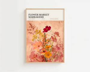Flower Market Marrakesh Plakat - 21 x 29.7 cm (A4) - Nellastore