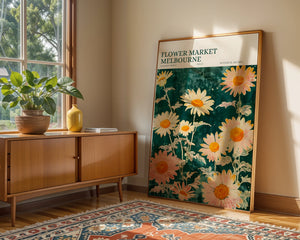 Flower Market Melbourne Plakat - 21 x 29.7 cm (A4) - Nellastore