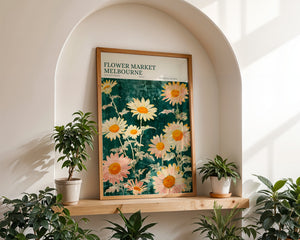 Flower Market Melbourne Plakat - 21 x 29.7 cm (A4) - Nellastore