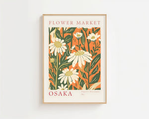 Flower Market Osaka Plakat - 21 x 29.7 cm (A4) - Nellastore