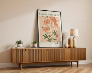 Flower Market Paris Plakat - 21 x 29.7 cm (A4) - Nellastore