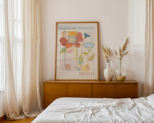 Flower Market Seoul Plakat - 21 x 29.7 cm (A4) - Nellastore