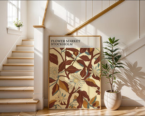 Flower Market Stockholm Plakat - 21 x 29.7 cm (A4) - Nellastore