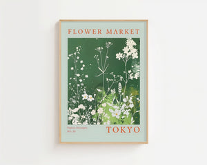 Flower Market Tokyo Plakat - 21 x 29.7 cm (A4) - Nellastore