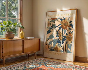Flower Market Toscana Plakat - 21 x 29.7 cm (A4) - Nellastore