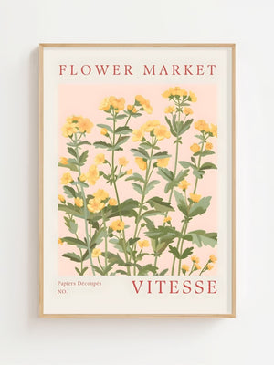 Flower Market Vitesse Plakat - 21 x 29.7 cm (A4) - Nellastore