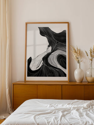 Fluid Shadows Plakat - 21 x 29.7 cm (A4) - Nellastore