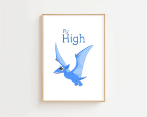 Fly High Pterodactyl Plakat - 21 x 29.7 cm (A4) - Nellastore