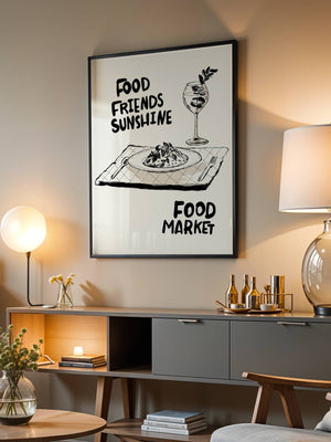Food Friends Plakat - 21 x 29.7 cm - Nellastore