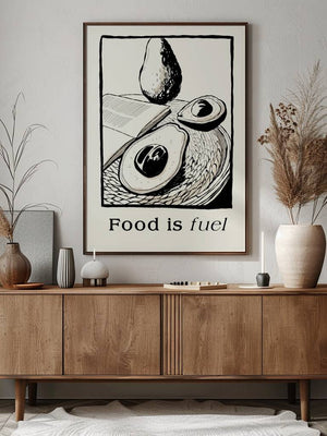 Food Is Fuel Plakat - 21 x 29.7 cm - Nellastore