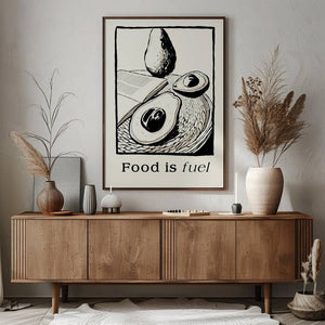 Food Is Fuel Plakat - 21 x 29.7 cm - Nellastore
