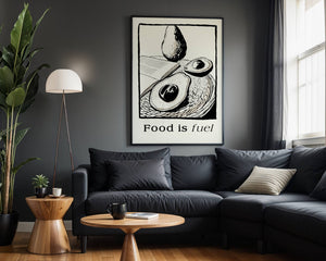 Food Is Fuel Plakat - 21 x 29.7 cm - Nellastore