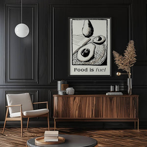 Food Is Fuel Plakat - 21 x 29.7 cm - Nellastore
