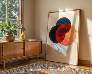 Four Circles Collide Plakat - 21 x 29.7 cm (A4) - Nellastore