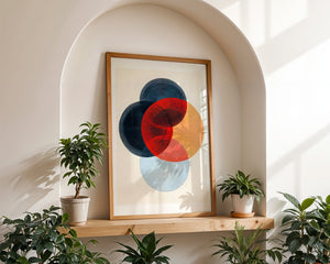 Four Circles Collide Plakat - 21 x 29.7 cm (A4) - Nellastore