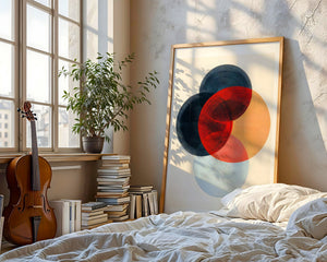 Four Circles Collide Plakat - 21 x 29.7 cm (A4) - Nellastore