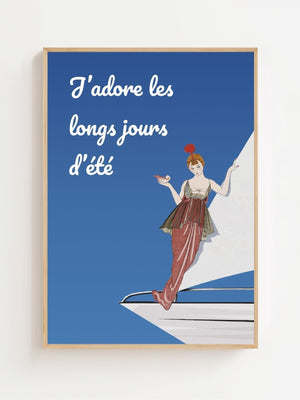 French Harbor Charm Plakat - 21 x 29.7 cm (A4) - Nellastore