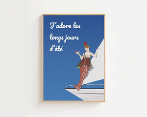 French Harbor Charm Plakat - 21 x 29.7 cm (A4) - Nellastore