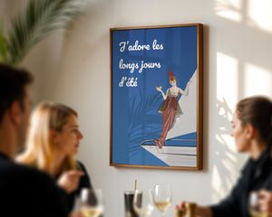 French Harbor Charm Plakat - 21 x 29.7 cm (A4) - Nellastore