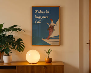 French Harbor Charm Plakat - 21 x 29.7 cm (A4) - Nellastore