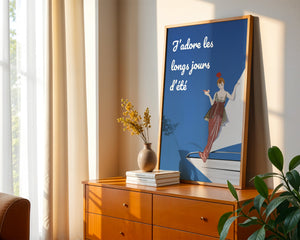 French Harbor Charm Plakat - 21 x 29.7 cm (A4) - Nellastore