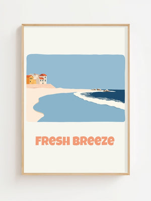 Fresh Breeze Coast Plakat - 21 x 29.7 cm (A4) - Nellastore