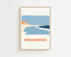 Fresh Breeze Coast Plakat - 21 x 29.7 cm (A4) - Nellastore