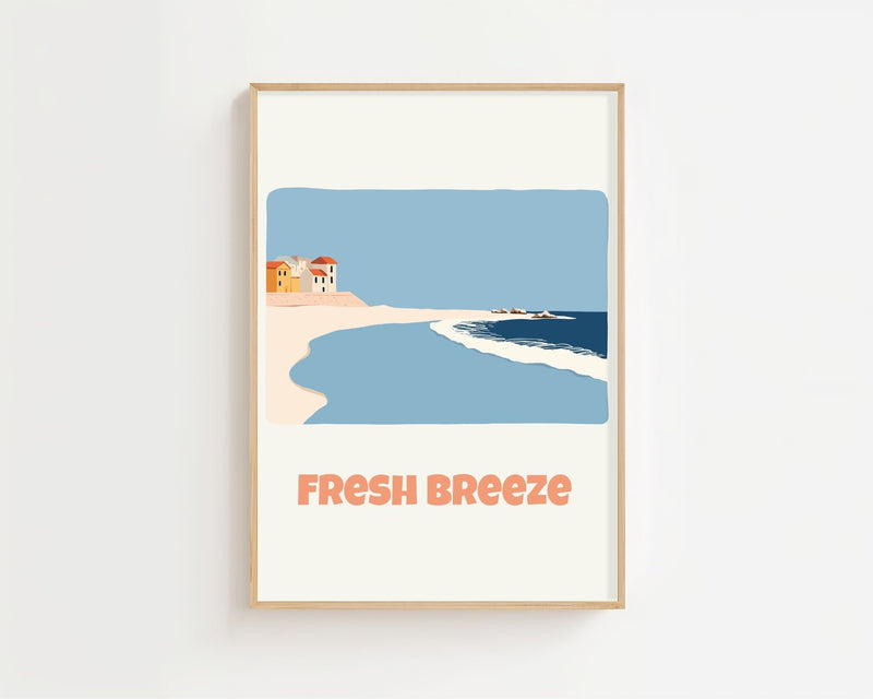 Fresh Breeze Coast Plakat - 21 x 29.7 cm (A4) - Nellastore