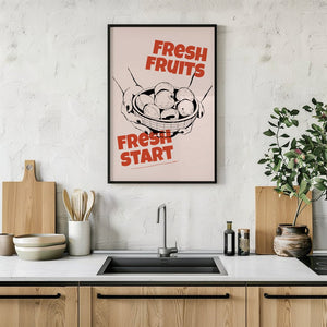 Fresh Fruits Fresh Start Plakat - 21 x 29.7 cm - Nellastore