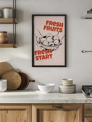 Fresh Fruits Fresh Start Plakat - 21 x 29.7 cm - Nellastore