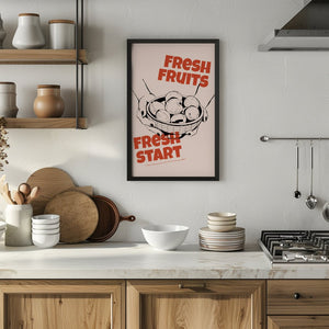 Fresh Fruits Fresh Start Plakat - 21 x 29.7 cm - Nellastore